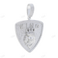 Hip Hop Iced Out Two Tone KING Pendant hip hop jewelry CustomDiamJewel