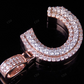 1.5" 1.35 CTW Real Diamond 10K Gold Letter 'C' Initial Pendant CustomDiamJewel