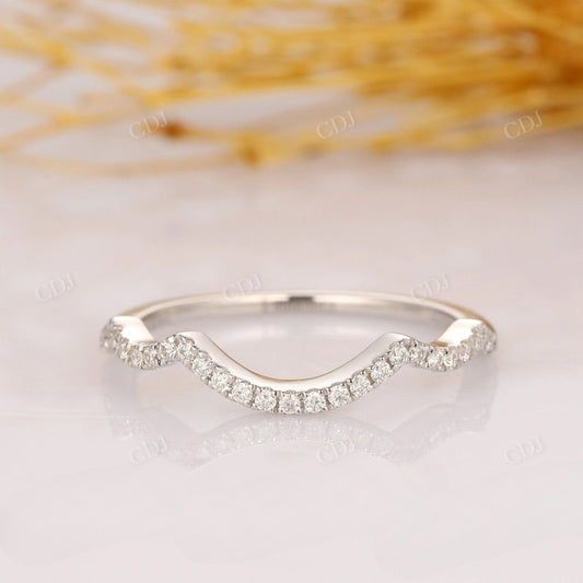 1.30mm Curved Natural Diamond Wedding Band Wedding Band customdiamjewel   