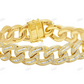 High Quality Silver Moissanite Iced Out Link Bracelet