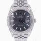 Buss Down Three Row Diamond Bezel Rolex Watch customdiamjewel