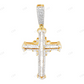 1.5 Inch 10k Yellow Gold Baguetter Lab Grown Diamond Cross Pendant Hip Hop Pendent CustomDiamJewel
