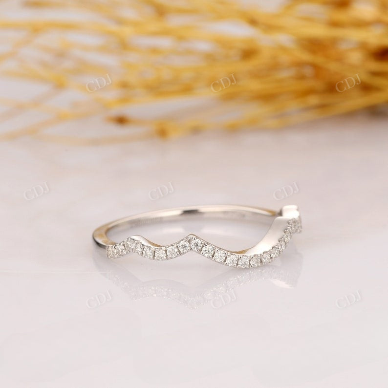 1.30mm Curved Natural Diamond Wedding Band Wedding Band customdiamjewel   