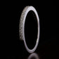 Half eternity Moissanite Wedding Art Deco Band  customdiamjewel   