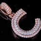 1.5" 1.35 CTW Real Diamond 10K Gold Letter 'C' Initial Pendant CustomDiamJewel