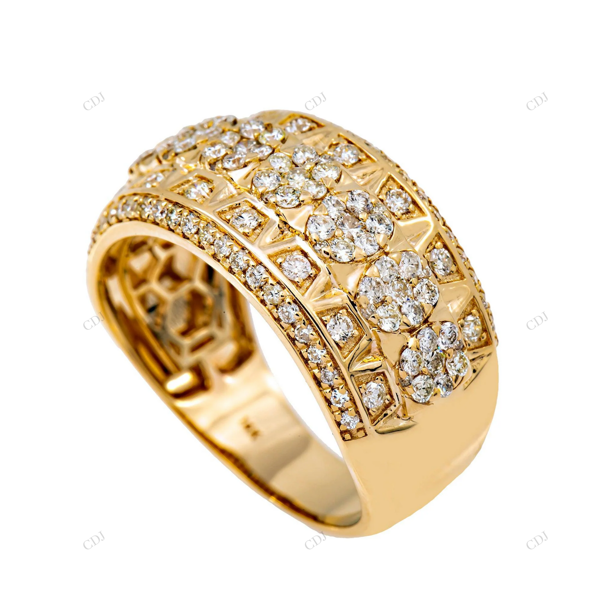 S925 Sterling Silver Moissanite Wedding Band hip hop jewelry customdiamjewel