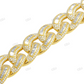 High Quality Silver Moissanite Iced Out Link Bracelet
