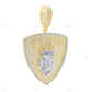 Hip Hop Iced Out Two Tone KING Pendant hip hop jewelry CustomDiamJewel