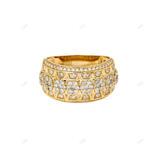 925 Sterling Silver Bold Structured Ring hip hop jewelry customdiamjewel