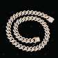 VVS Moissanite 925 Silver Cuban Link Chain CustomDiamJewel