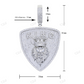 Hip Hop Iced Out Two Tone KING Pendant hip hop jewelry CustomDiamJewel