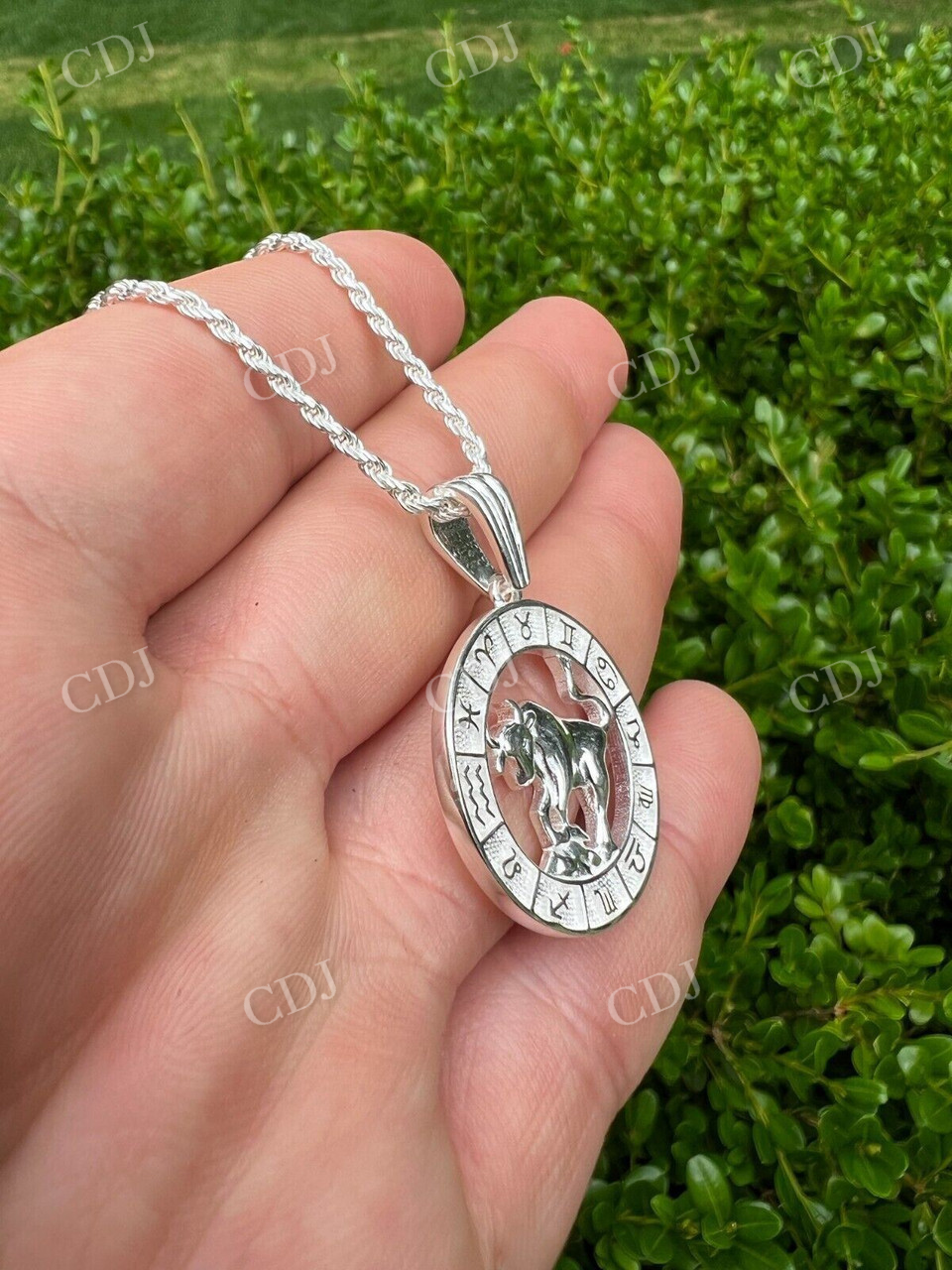 925 Sterling Silver Zodiac Astrology Sign Pendant  customdiamjewel   