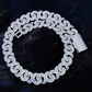 15mm Baguette Diamond Infinity Link Chain hip hop jewelry CustomDiamJewel
