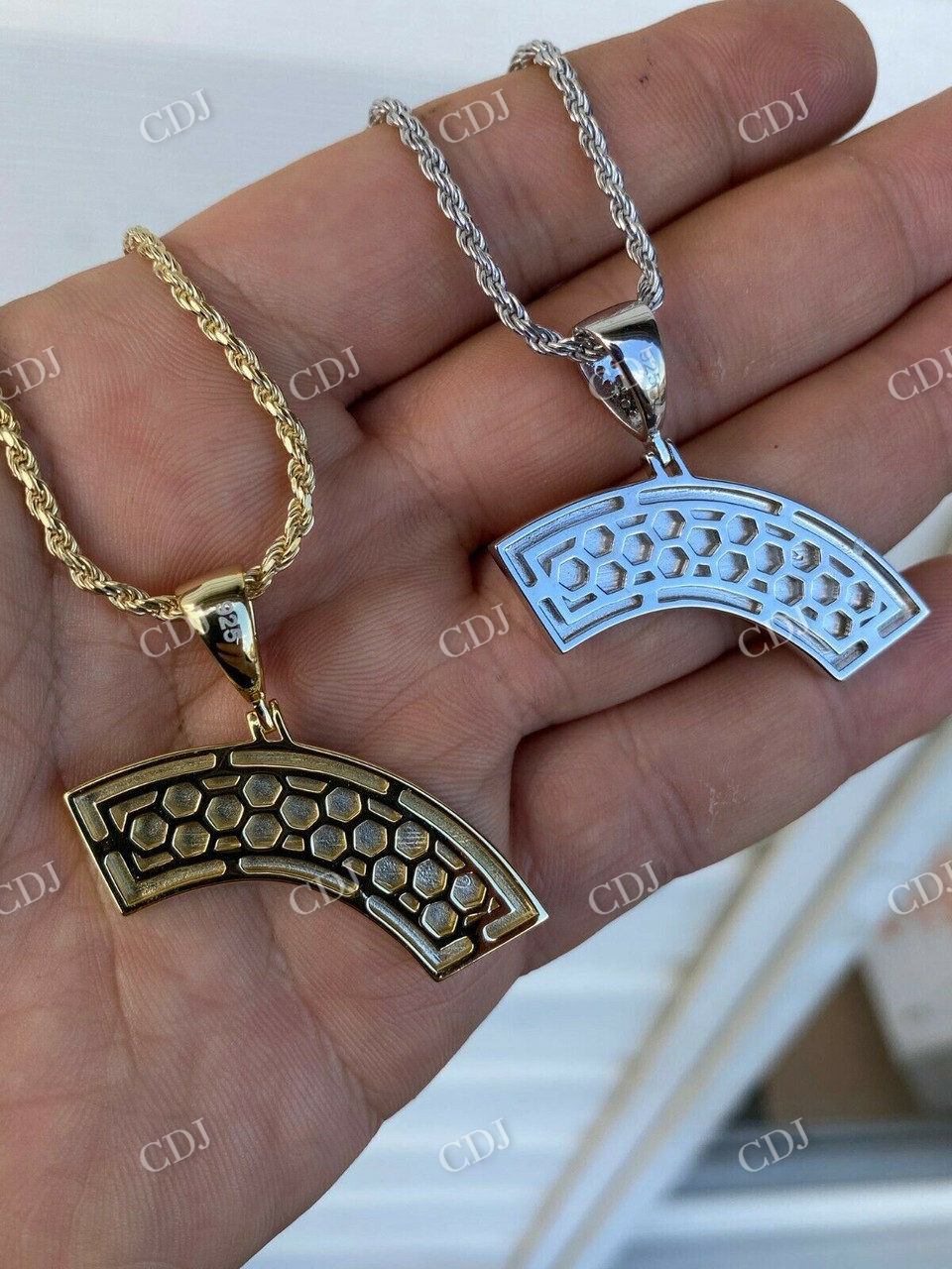 925 Sterling Silver Gay Lesbian Pride Rainbow Diamond Pendant  customdiamjewel   