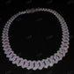 15mm Iced Out Hip Hop 925 Silver 2 Row Moissanite Cuban Link Chain  customdiamjewel   
