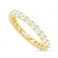 10Kt Gold Moissanite Full Eternity Band Diamond Ring Engagement Ring CustomDiamJewel