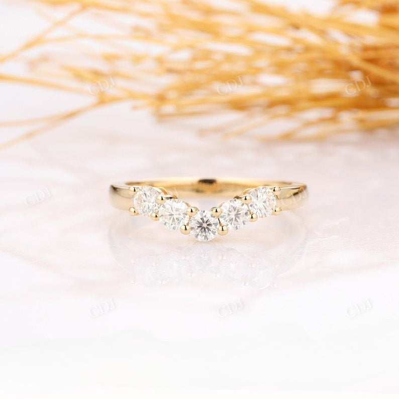 0.5CTW Round Cut Lab Grown Diamond Wedding Band  customdiamjewel   