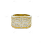 Silver Moissanite Baguette Diamond Fashionable Ring Hip Hop Ring customdiamjewel