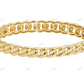 Hip Hop Style Silver Moissanite Unisex Link Bracelet
