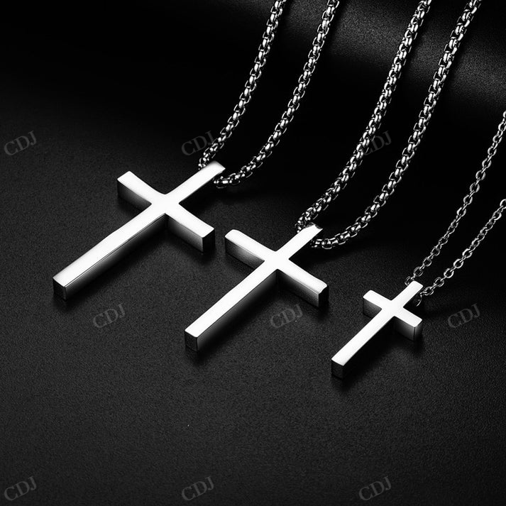 Hip Hop Sterling Silver Religious Cross Pendant hip hop jewelry CustomDiamJewel