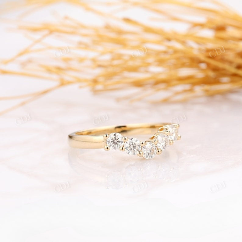 0.5CTW Round Cut Lab Grown Diamond Wedding Band  customdiamjewel   