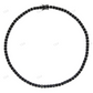 5mm Black Round Cut Tennis Chain hip hop jewelry CustomDiamJewel