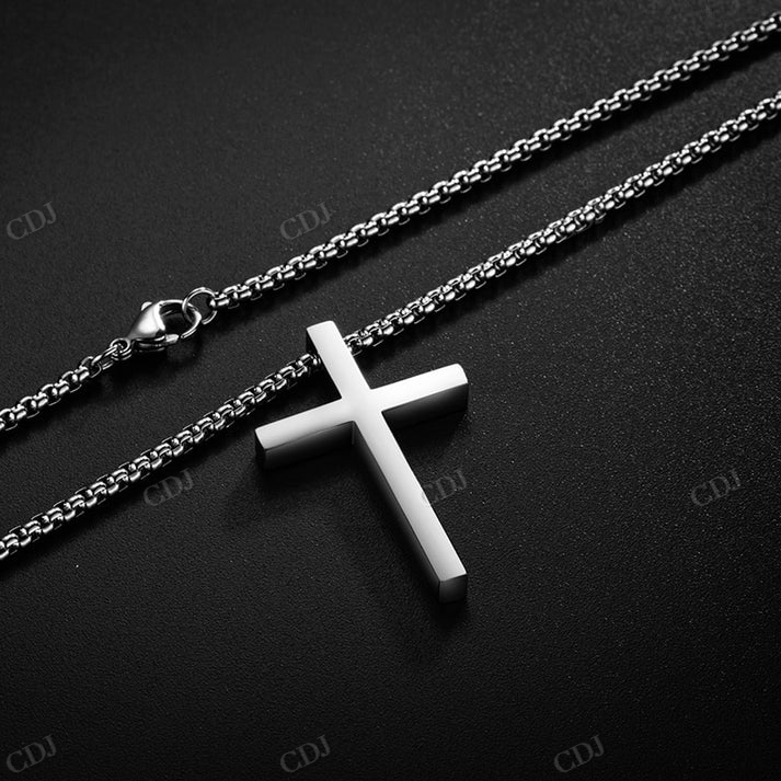 Hip Hop Sterling Silver Religious Cross Pendant hip hop jewelry CustomDiamJewel
