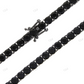 5mm Black Round Cut Tennis Chain hip hop jewelry CustomDiamJewel