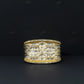 Silver Moissanite Baguette Diamond Fashionable Ring Hip Hop Ring customdiamjewel