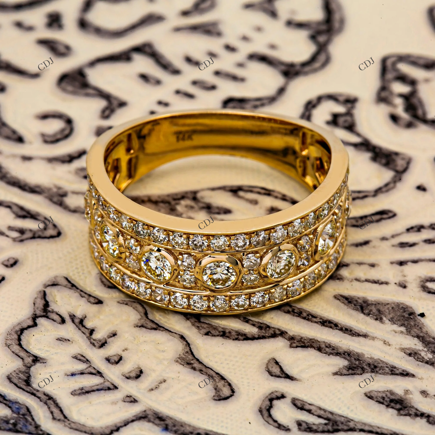 Hip Hop Moissanite Custom Wedding Band For Men hip hop jewelry customdiamjewel