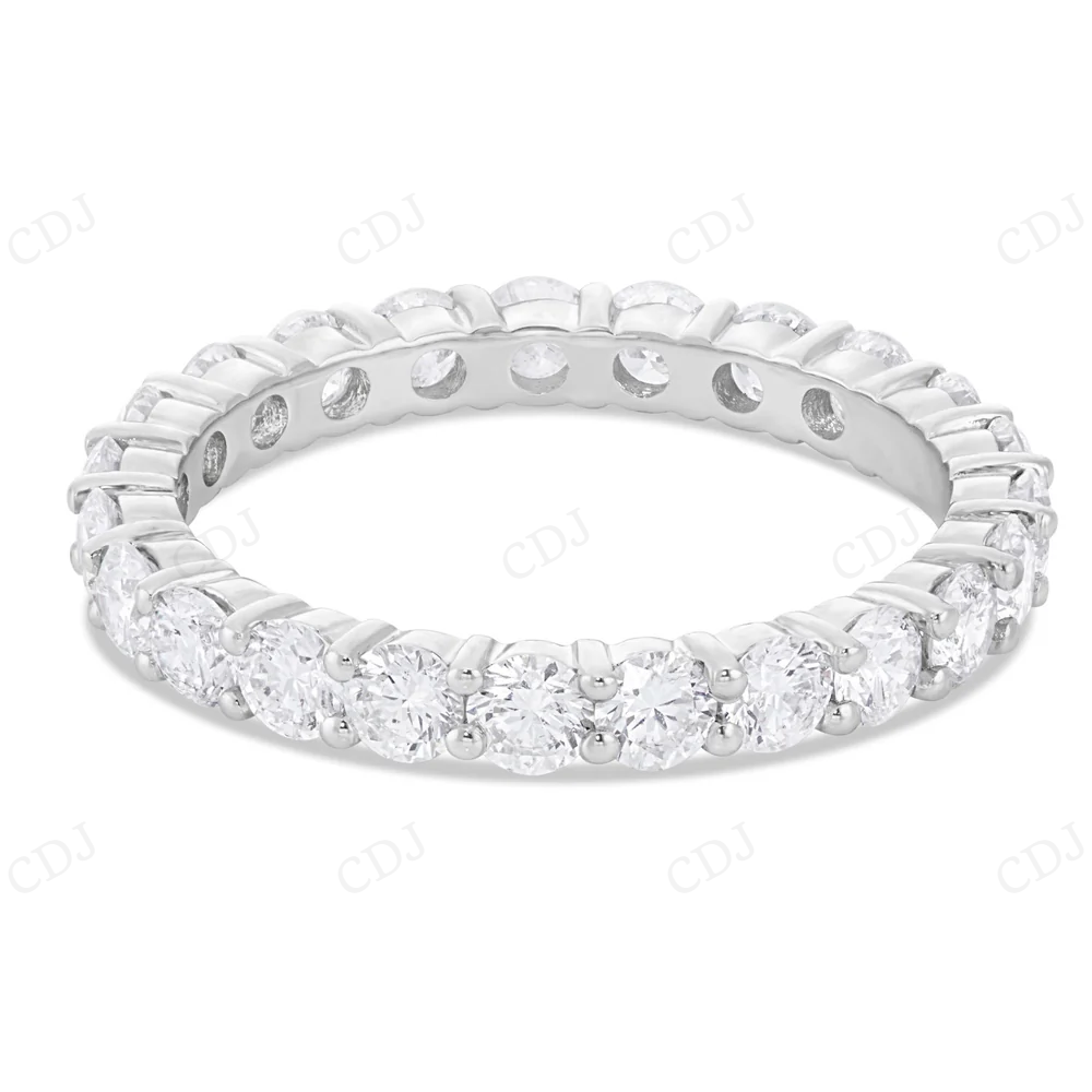 10Kt Gold Moissanite Full Eternity Band Diamond Ring Engagement Ring CustomDiamJewel