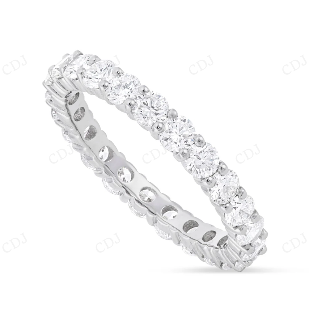 10Kt Gold Moissanite Full Eternity Band Diamond Ring Engagement Ring CustomDiamJewel