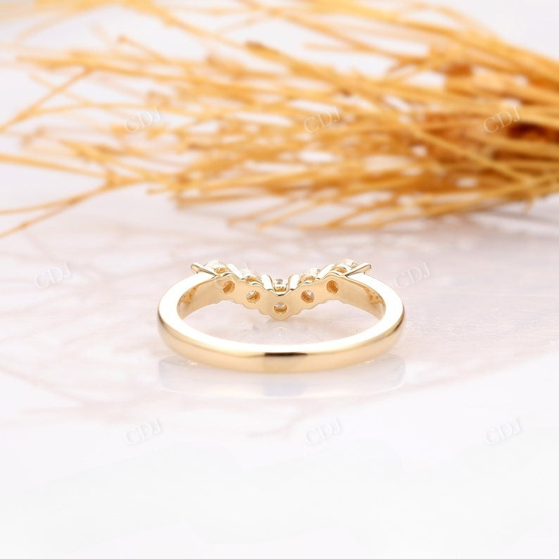 0.5CTW Round Cut Lab Grown Diamond Wedding Band  customdiamjewel   