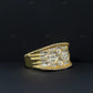Silver Moissanite Baguette Diamond Fashionable Ring Hip Hop Ring customdiamjewel
