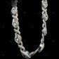 VVS Moissanite Evil Eye With Infinity Link Chain CustomDiamJewel