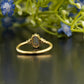 Hexagon Salt and Pepper Solitaire Ring customdiamjewel