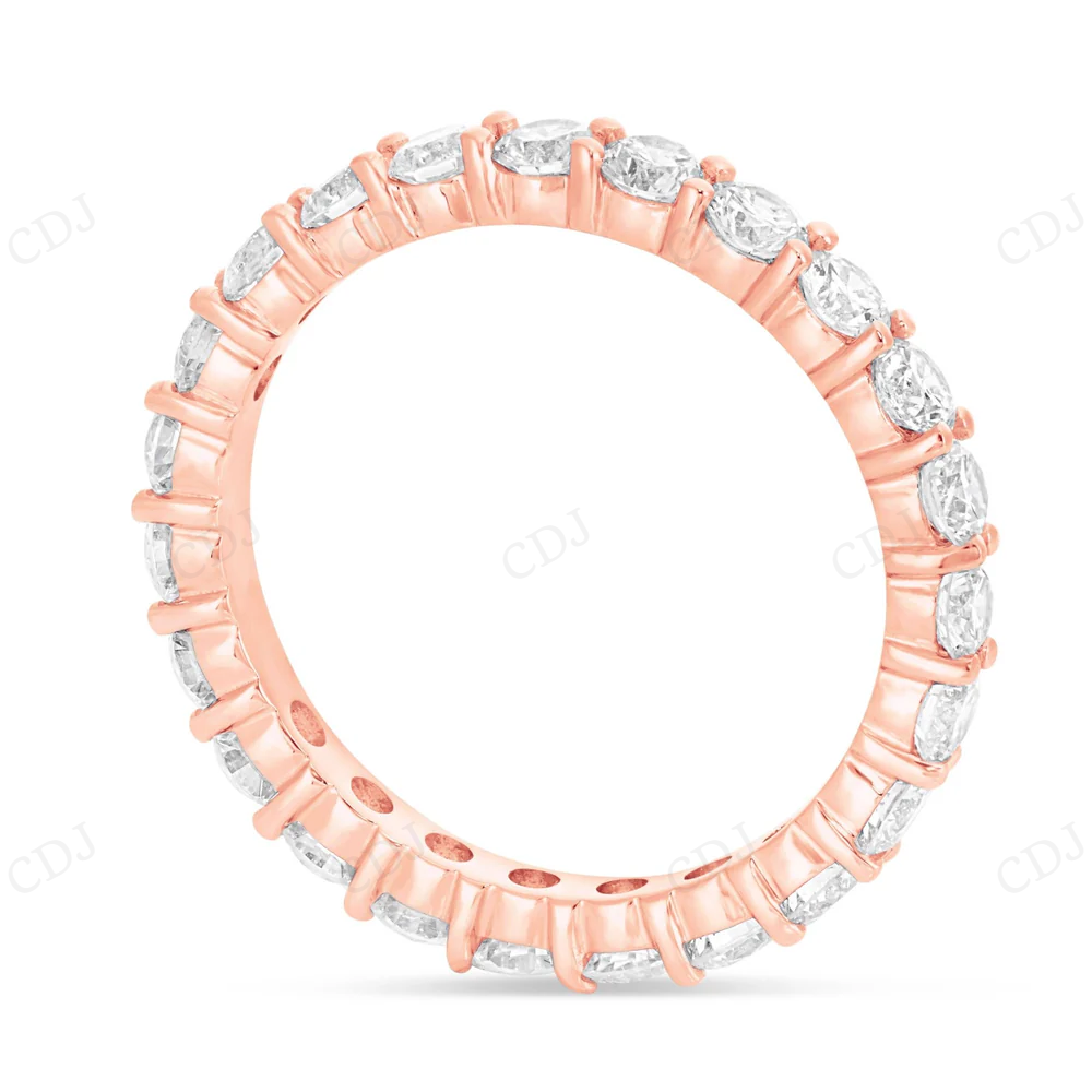 10Kt Gold Moissanite Full Eternity Band Diamond Ring Engagement Ring CustomDiamJewel