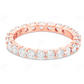 10Kt Gold Moissanite Full Eternity Band Diamond Ring Engagement Ring CustomDiamJewel