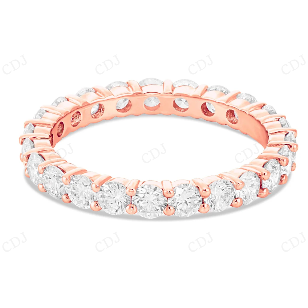 10Kt Gold Moissanite Full Eternity Band Diamond Ring Engagement Ring CustomDiamJewel