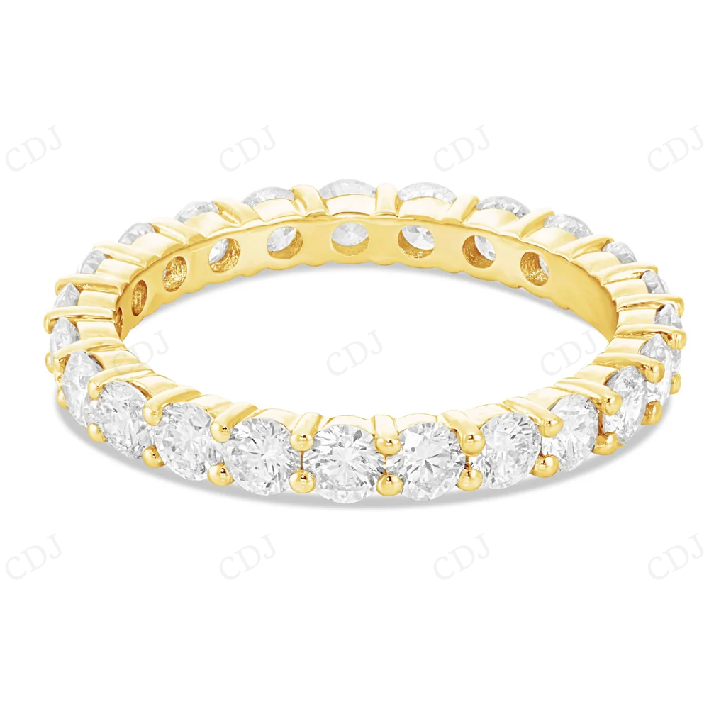 10Kt Gold Moissanite Full Eternity Band Diamond Ring Engagement Ring CustomDiamJewel