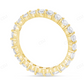 10Kt Gold Moissanite Full Eternity Band Diamond Ring Engagement Ring CustomDiamJewel