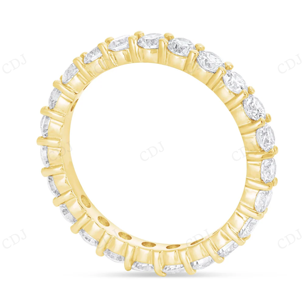 10Kt Gold Moissanite Full Eternity Band Diamond Ring Engagement Ring CustomDiamJewel