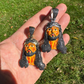 Enamel Jesus Piece Black Diamond Pendant  customdiamjewel   