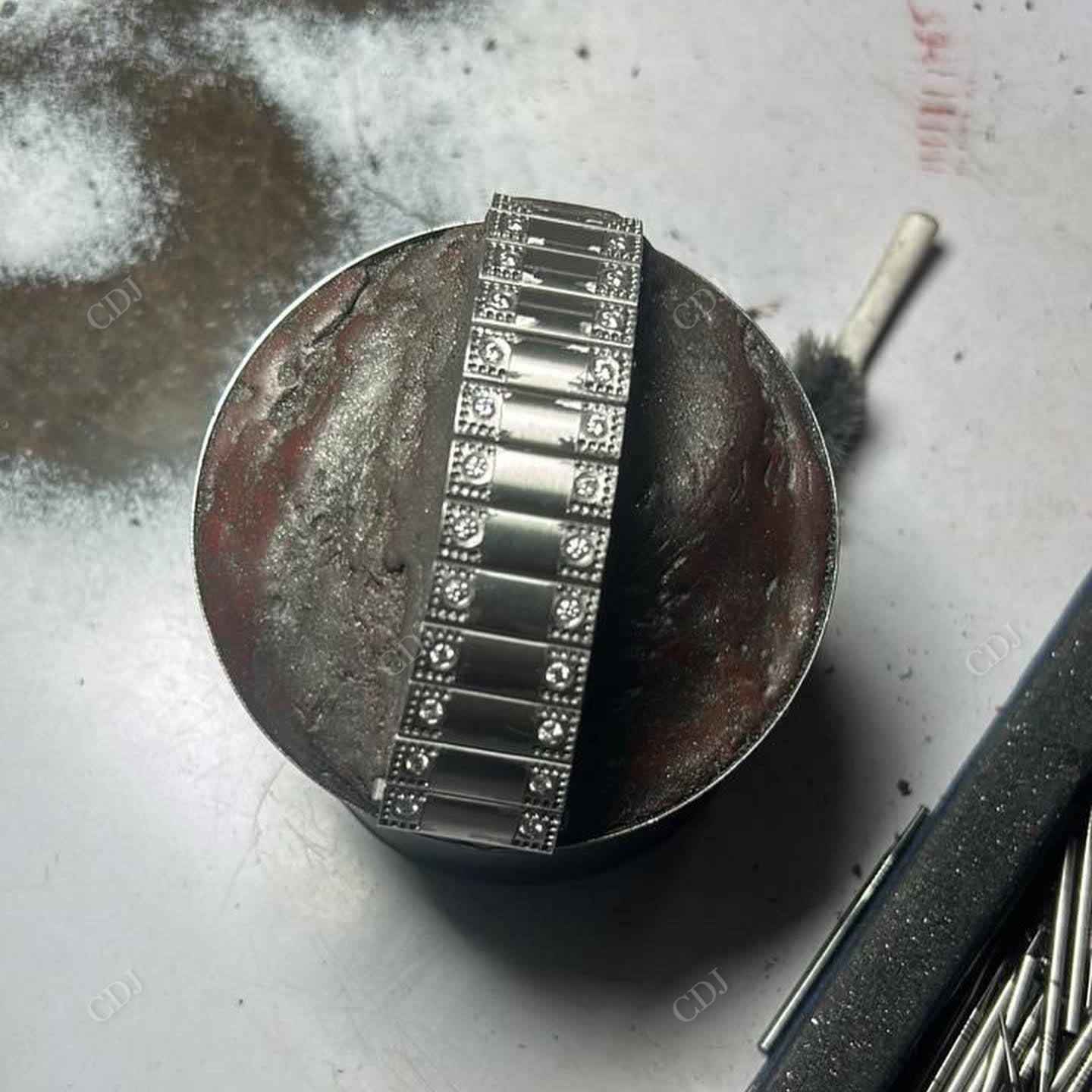 Full White Cartier Skeleton Modified Belt Iced Out Moissanite Diamond Watch hip hop jewelry CustomDiamJewel