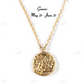 Gold Plated Antique Astrology Pendant hip hop jewelry CustomDiamJewel