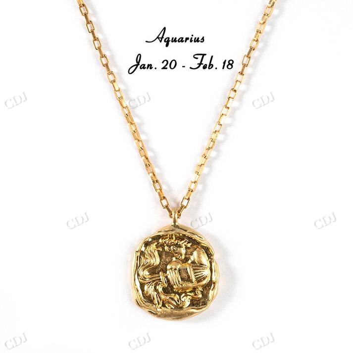 Gold Plated Antique Astrology Pendant hip hop jewelry CustomDiamJewel