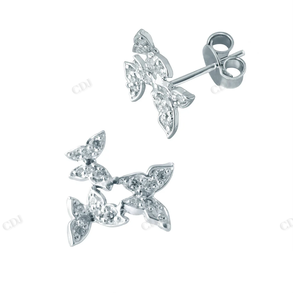 Sterling Silver Butterflies Moissanite Pendant hip hop jewelry CustomDiamJewel