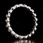 Bezel set Natural Diamond White Gold Wedding Band  customdiamjewel   