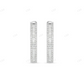 14K White Gold Baguette Diamond Hoop Earrings Stud earrings CustomDiamJewel