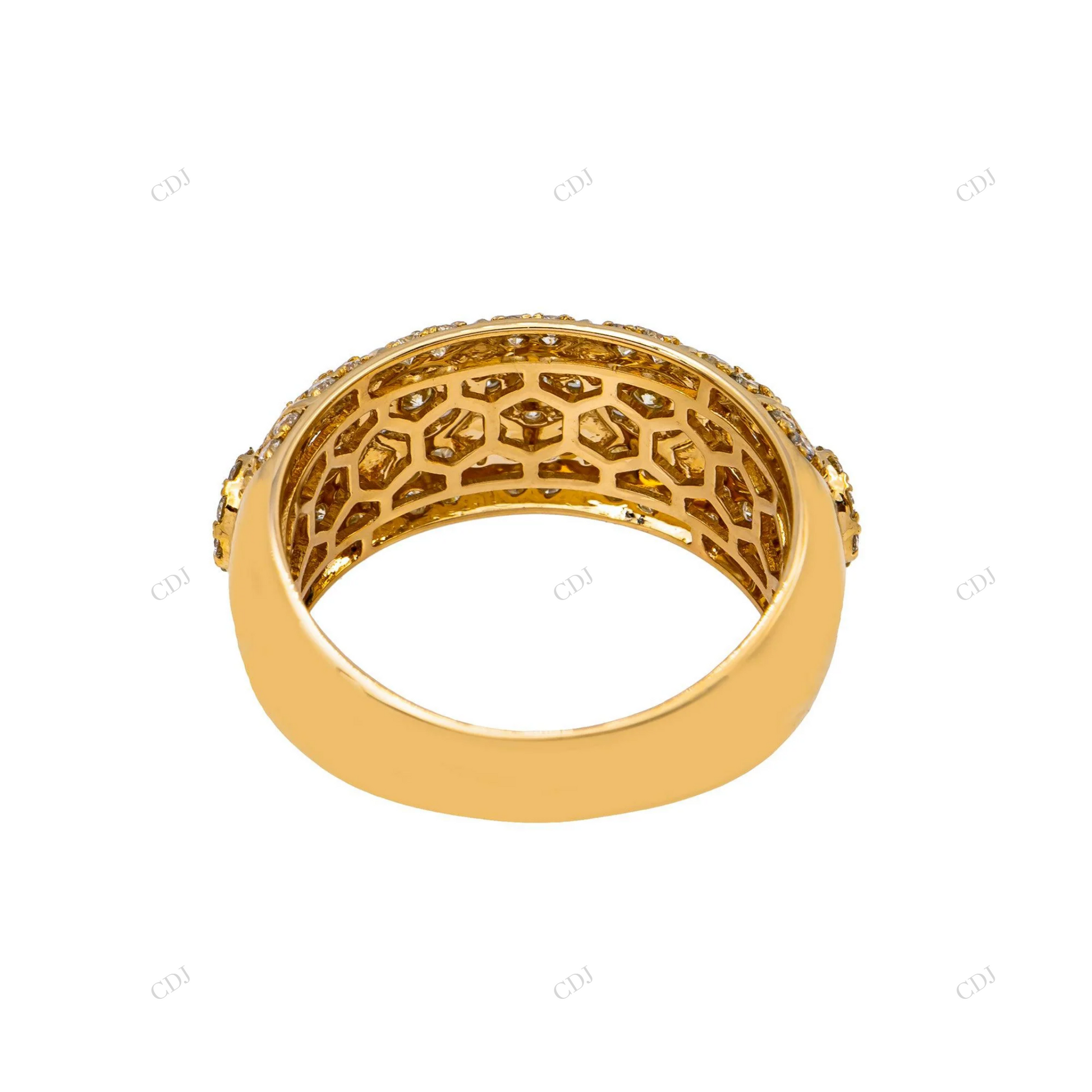 VVS Moissanite Flower Design Luxury Band hip hop jewelry customdiamjewel